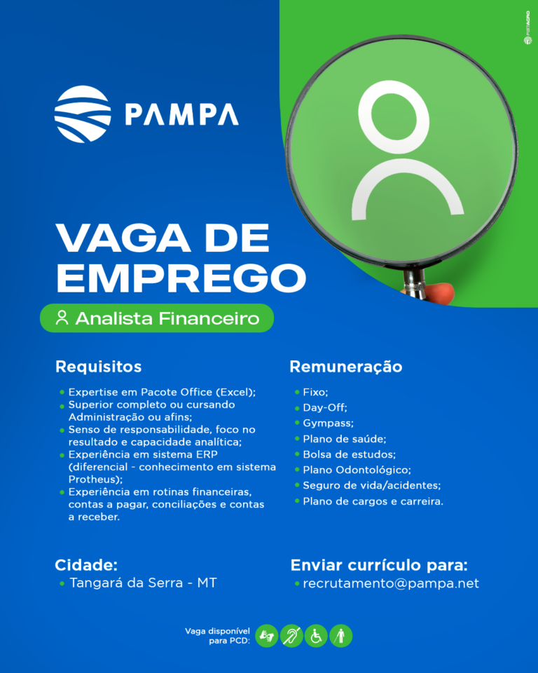 Analista Financeiro - Vagas de Emprego - Grupo Pampa