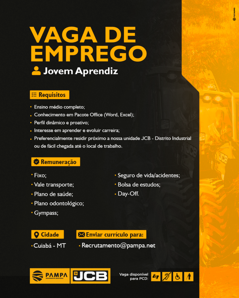 JOVEM APRENDIZ- CUIABA - Pampa JCB